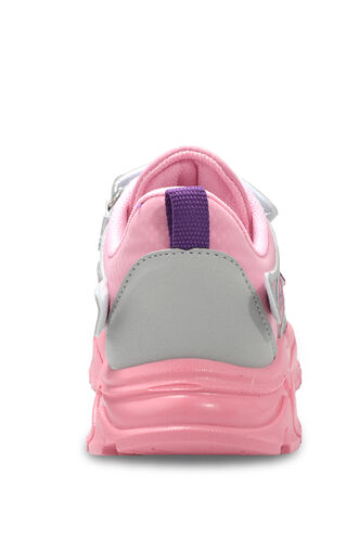 Slazenger EAR Sneaker Kız Çocuk Ayakkabı Gri - Pembe - Thumbnail