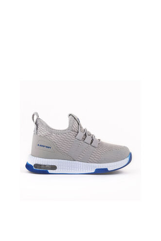 Slazenger EBBA Erkek Çocuk Gri / Mavi Sneaker - Thumbnail