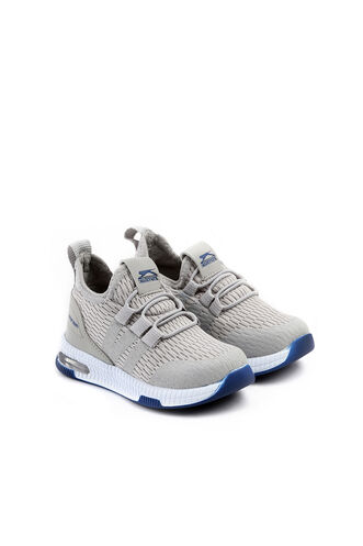 Slazenger EBBA Erkek Çocuk Gri / Mavi Sneaker - Thumbnail