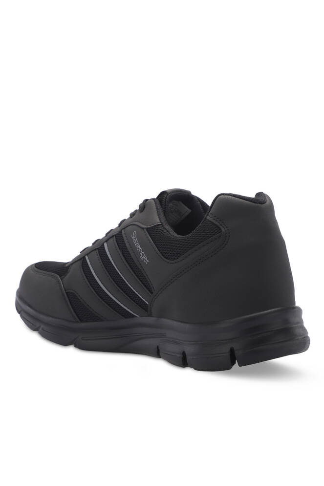 Slazenger EFRAT Plus Size Erkek Spor Ayakkabıları Siyah - Siyah