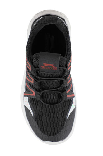 Slazenger EFUA Sneaker Boys Shoes Black - Red - Thumbnail