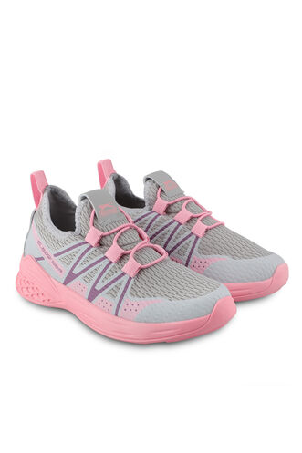 Slazenger EFUA Sneaker Kids Shoes Gray - Pink - Thumbnail