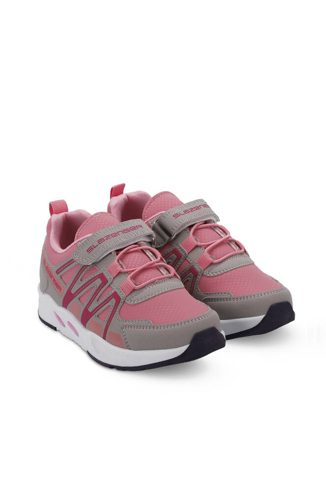 Slazenger ELIPS Kız Çocuk Sneaker Ayakkabıları Gri - Pembe