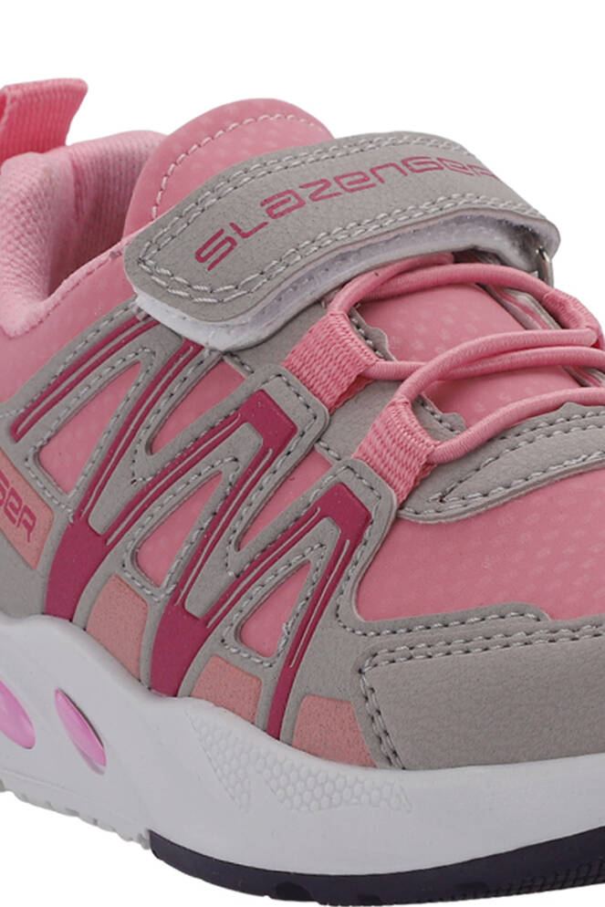 Slazenger ELIPS Unisex Çocuk Sneaker Ayakkabıları Gri - Pembe