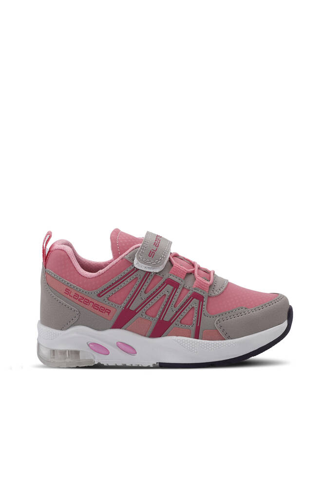 Slazenger ELIPS Unisex Çocuk Sneaker Ayakkabıları Gri - Pembe