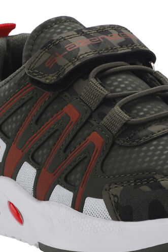 Slazenger ELIPS Unisex Çocuk Sneaker Ayakkabıları Zeytin Kamuflaj - Thumbnail