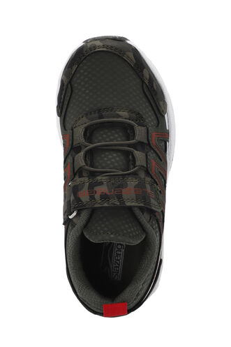 Slazenger ELIPS Unisex Çocuk Sneaker Ayakkabıları Zeytin Kamuflaj - Thumbnail