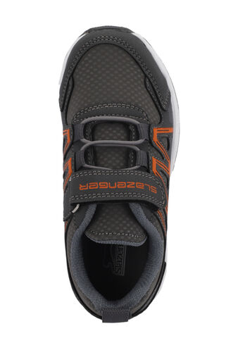 Slazenger ELIPS Unisex Çocuk Sneaker Ayakkabıları Koyu Gri - Thumbnail