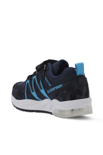 Slazenger ELIPS Unisex Çocuk Sneaker Ayakkabıları Lacivert Kamuflaj - Thumbnail