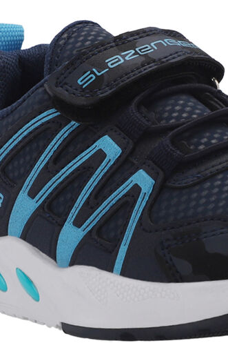Slazenger ELIPS Unisex Çocuk Sneaker Ayakkabıları Lacivert Kamuflaj - Thumbnail