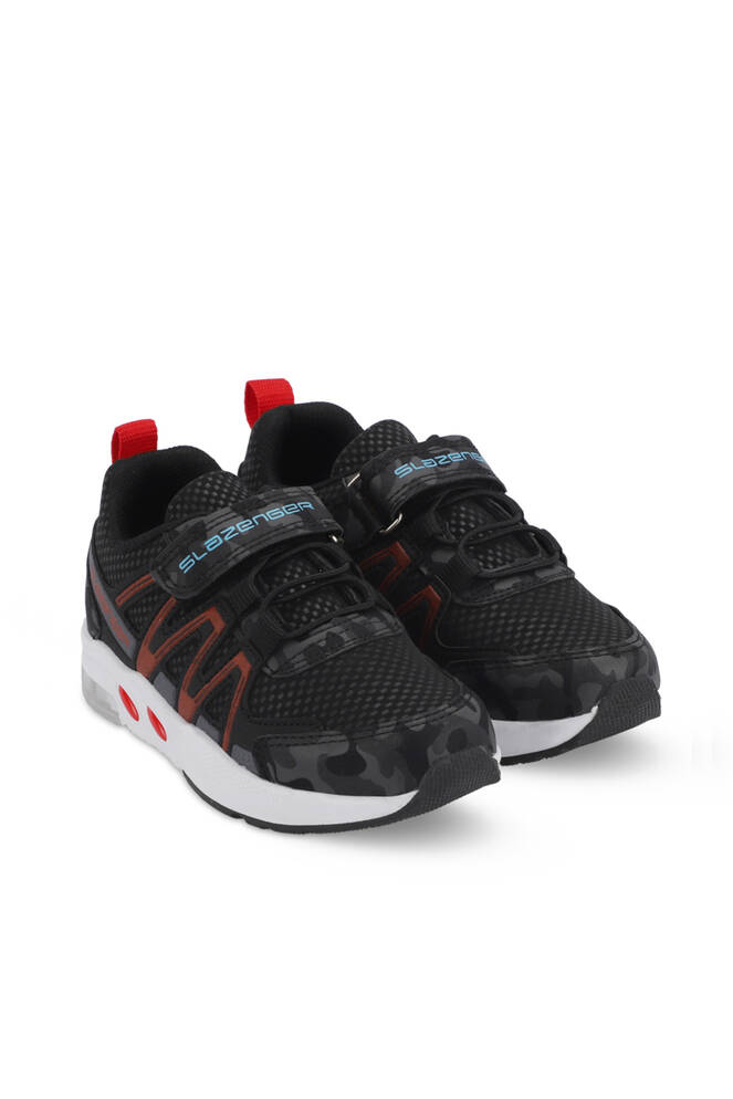 Slazenger ELIPS Unisex Çocuk Sneaker Ayakkabıları Siyah Kamuflaj