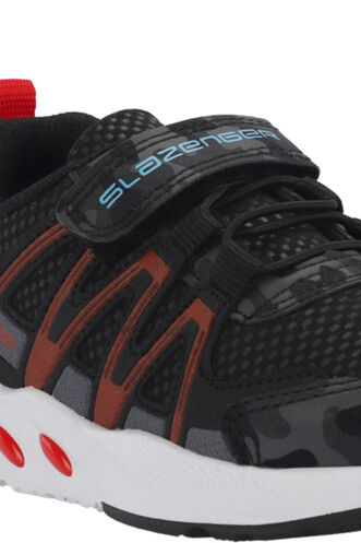 Slazenger ELIPS Unisex Çocuk Sneaker Ayakkabıları Siyah Kamuflaj - Thumbnail
