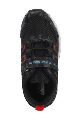 Slazenger ELIPS Unisex Çocuk Sneaker Ayakkabıları Siyah Kamuflaj - Thumbnail