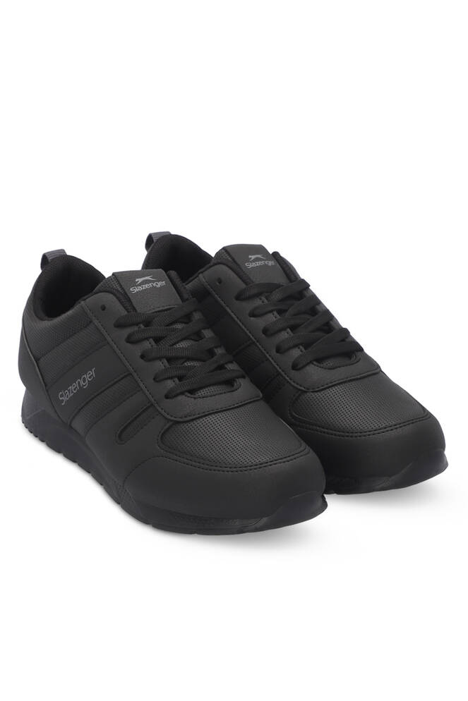 Slazenger ELRAEN Erkek Sneaker Ayakkabıları Siyah - Siyah