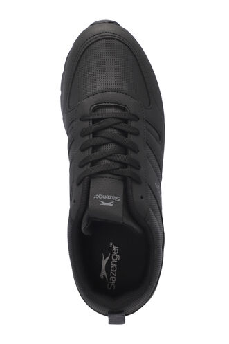 Slazenger ELRAEN Erkek Sneaker Ayakkabıları Siyah - Siyah - Thumbnail