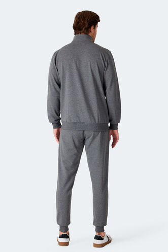 Slazenger FELON Erkek Fermuar Cepli Antrasit Eşofman Takımı - Thumbnail