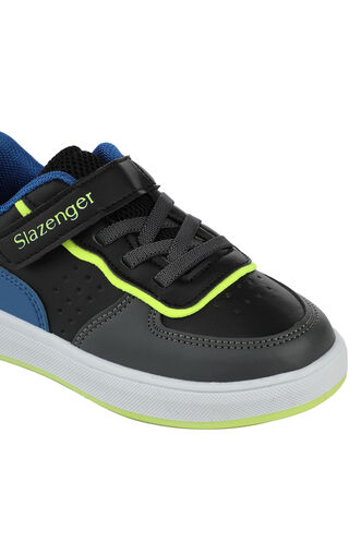 Slazenger FITZ Boys' Sneaker Shoes Black - Dark Gray - Thumbnail