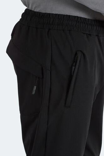 Slazenger FLAUNT Erkek Fermuar Cepli Siyah Eşofman Altı - Thumbnail