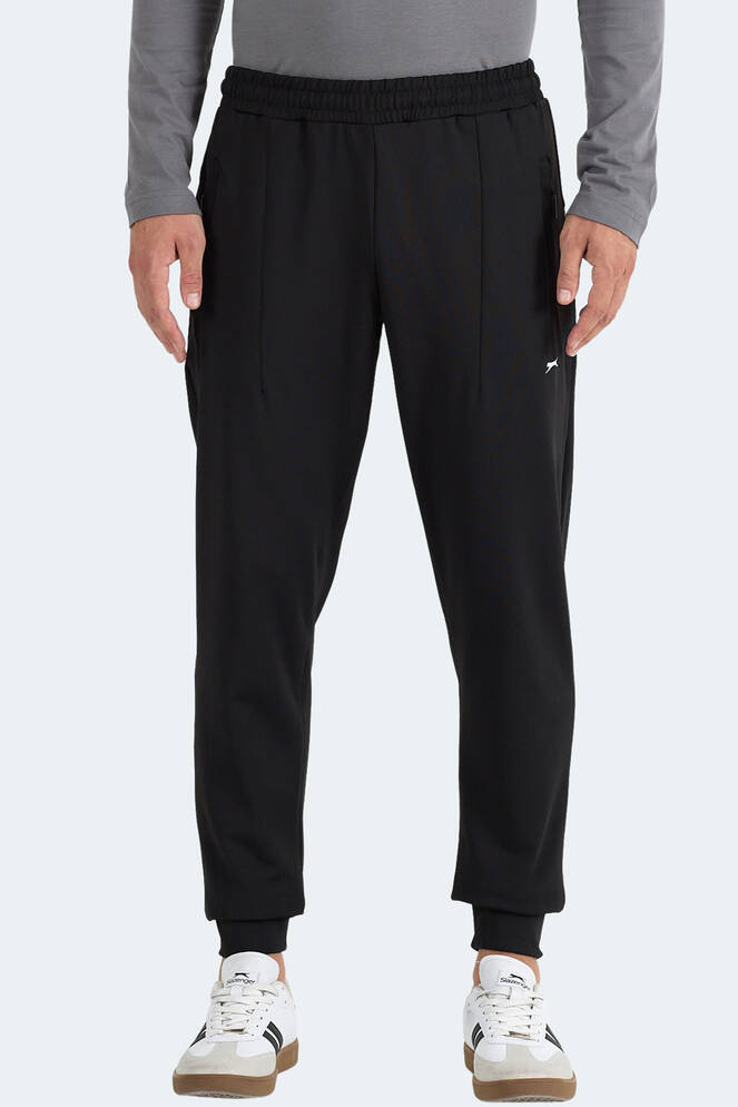 Slazenger FLAUNT Erkek Fermuar Cepli Siyah Eşofman Altı