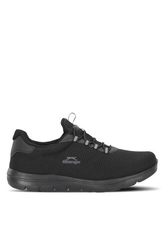 Slazenger - Slazenger FOEIGN JMB Erkek Büyük Beden Siyah / Siyah Koşu & Yürüyüş Spor Ayakkabısı