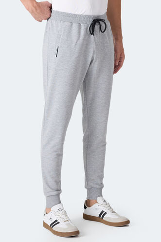 Slazenger FRENZY Erkek Fermuar Cepli Gri Eşofman Altı - Thumbnail