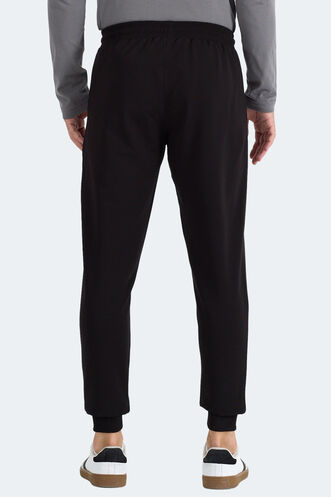 Slazenger FRENZY Erkek Fermuar Cepli Siyah Eşofman Altı - Thumbnail