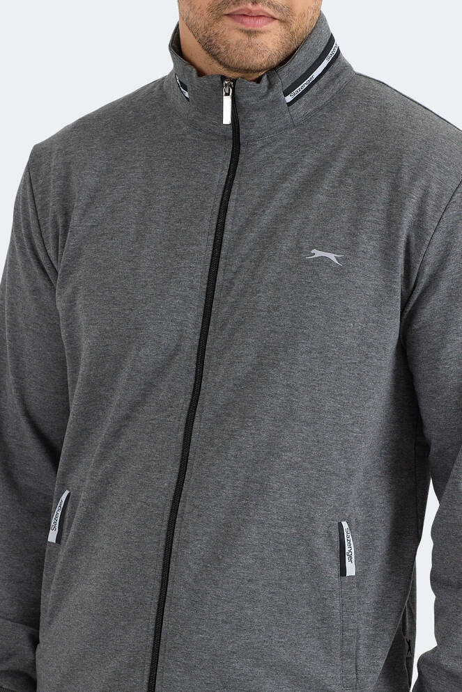 Slazenger FROZEN Erkek Dik Yaka Fermuarlı Antrasit Eşofman Takımı