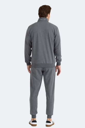 Slazenger FROZEN Erkek Dik Yaka Fermuarlı Antrasit Eşofman Takımı - Thumbnail