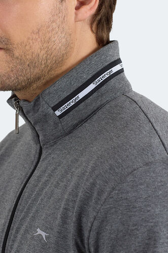 Slazenger FROZEN Erkek Dik Yaka Fermuarlı Antrasit Eşofman Takımı - Thumbnail