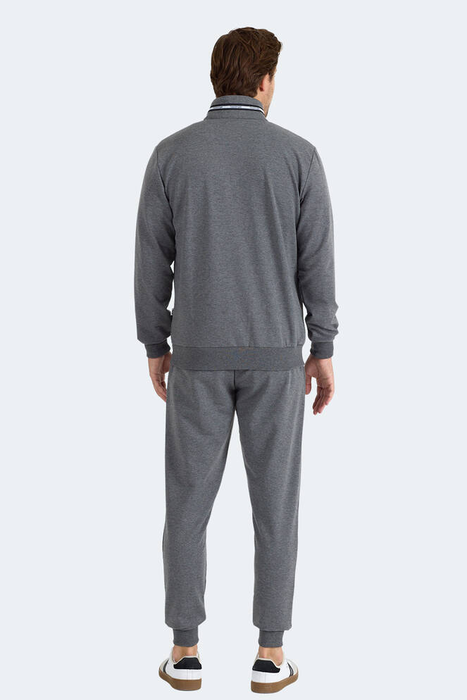 Slazenger FROZEN Erkek Dik Yaka Fermuarlı Antrasit Eşofman Takımı
