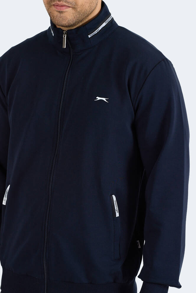 Slazenger FROZEN Erkek Dik Yaka Fermuarlı Lacivert Eşofman Takımı