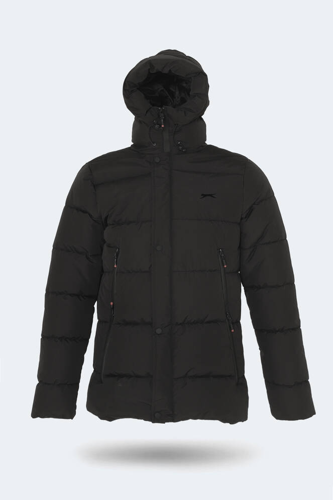 Slazenger GAFAR Büyük Beden Erkek Mont & Ceket Siyah