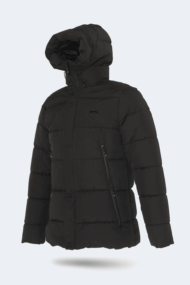 Slazenger GAFAR Büyük Beden Erkek Mont & Ceket Siyah