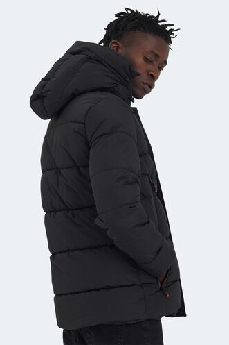 Slazenger GAFAR Erkek Mont & Ceket Siyah - Thumbnail