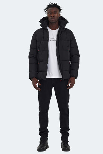 Slazenger GAFAR Erkek Mont & Ceket Siyah - Thumbnail