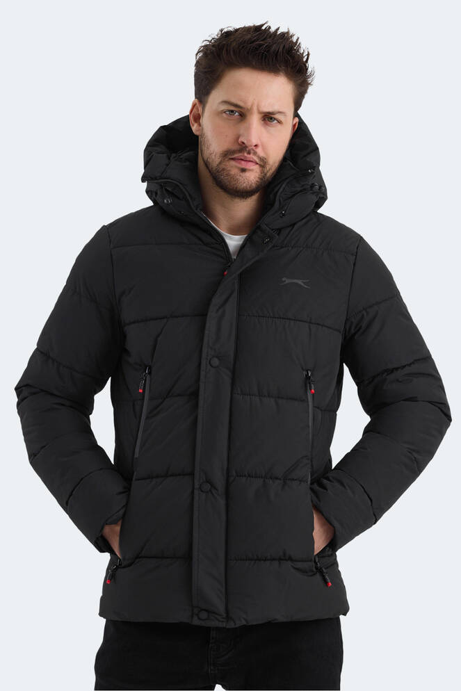 Slazenger GAFAR Erkek Mont & Ceket Siyah