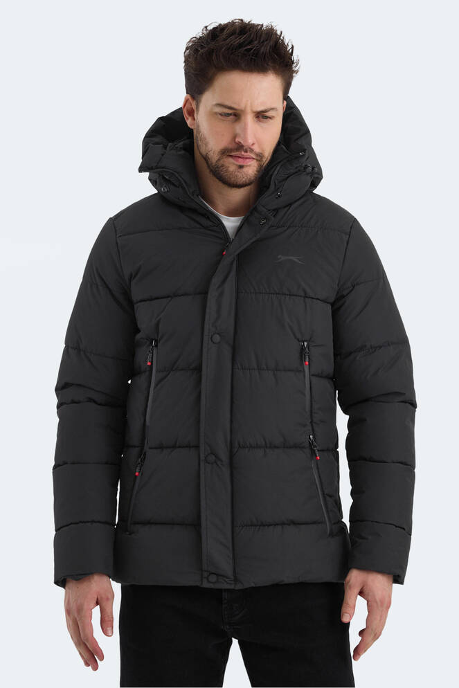 Slazenger GAFAR Erkek Mont & Ceket Siyah
