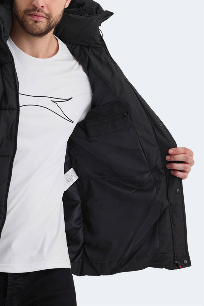 Slazenger GAFAR Erkek Mont & Ceket Siyah