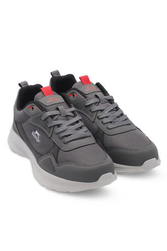 Slazenger GAIN GA Sneaker Erkek Ayakkabı Koyu Gri - Siyah - Thumbnail