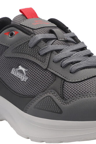 Slazenger GAIN GA Sneaker Erkek Ayakkabı Koyu Gri - Siyah - Thumbnail