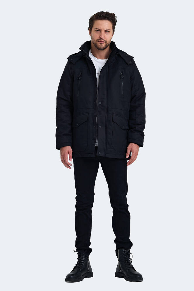 Slazenger GAL Erkek Mont & Ceket Siyah