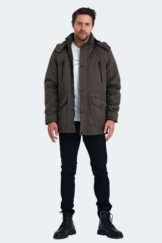 Slazenger GAL Erkek Mont & Ceket Vizon - Thumbnail