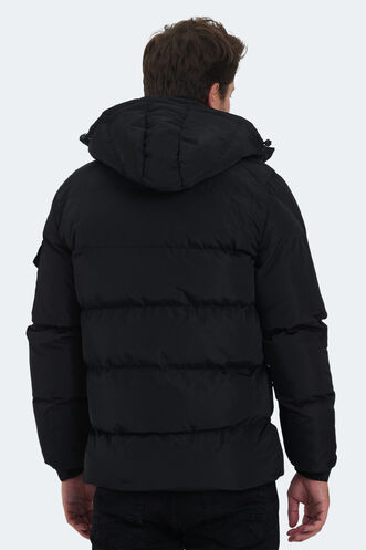 Slazenger GALAL Erkek Mont & Ceket Siyah - Thumbnail