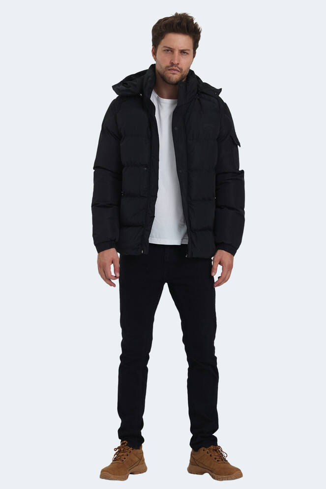 Slazenger GALAL Men's Coat & Jacket Black Slazenger GALAL Men's Coat & Jacket Black