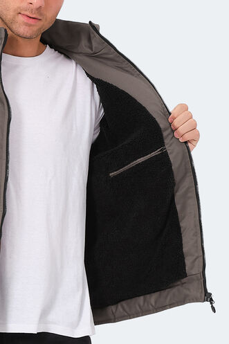 Slazenger GALIT Erkek Mont & Ceket Koyu Gri - Thumbnail