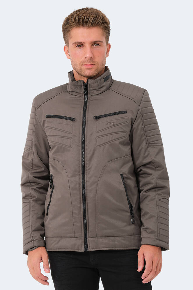 Slazenger GALIT Men's Coat & Jacket Dark Gray Slazenger GALIT Men's Coat & Jacket Dark Gray