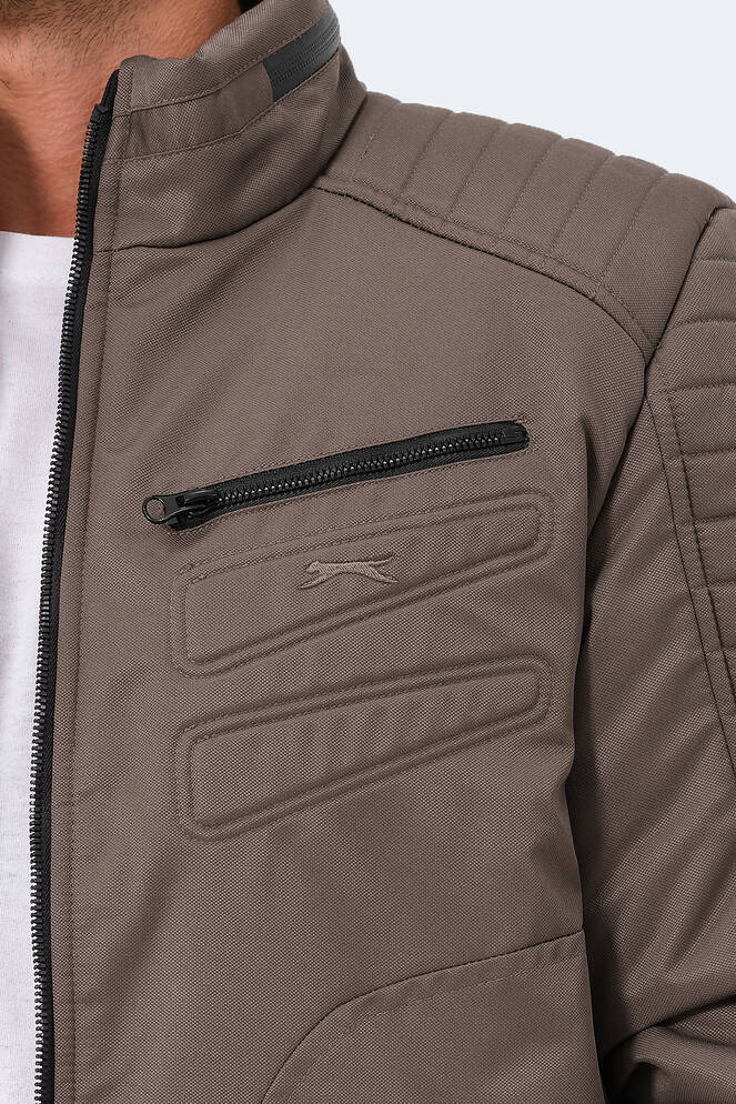 Slazenger GALIT Men's Coat & Jacket Dark Gray Slazenger GALIT Men's Coat & Jacket Dark Gray