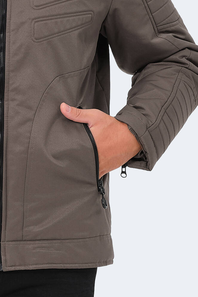 Slazenger GALIT Men's Coat & Jacket Dark Gray Slazenger GALIT Men's Coat & Jacket Dark Gray