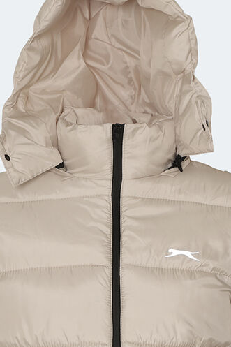 Slazenger GANEA Büyük Beden Erkek Mont & Ceket Bej - Thumbnail