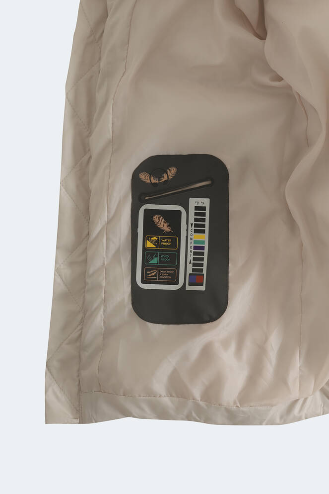 Slazenger GANEA Büyük Beden Erkek Mont & Ceket Bej